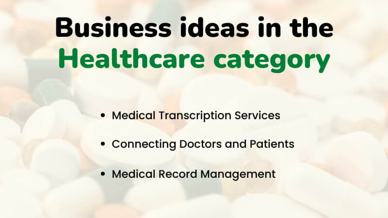Business Ideas in the Healthcare Category
